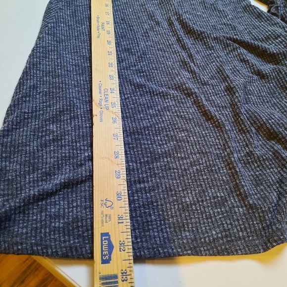 Abercrombie Dress Women Large Gray Mini Ribbed Knit Y2K Fairy Grunge 90s Retro - Picture 7 of 8